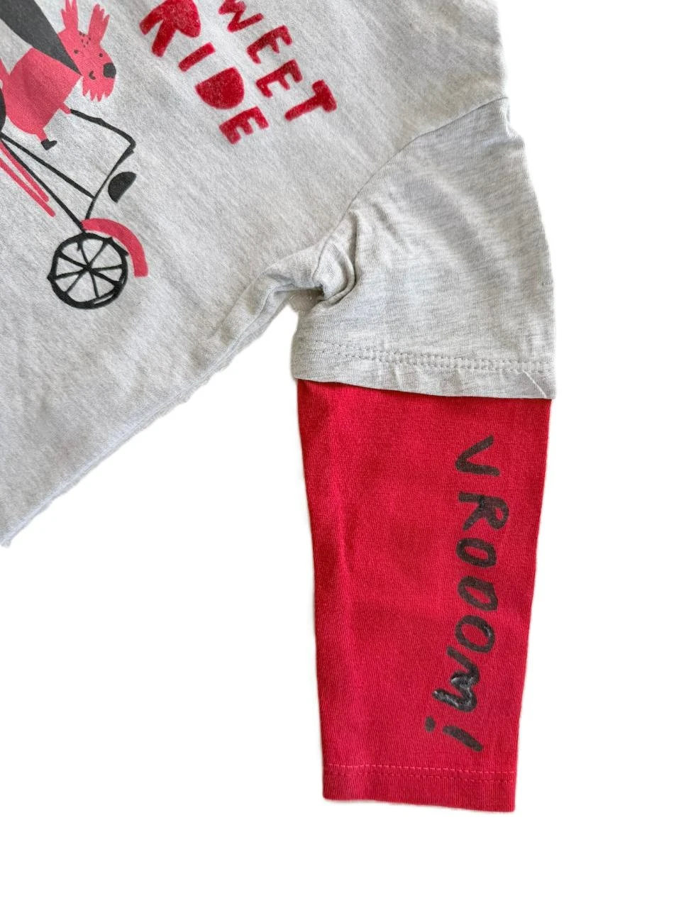 Gray and red long-sleeve t-shirt Orchestra 9 months – photo 2